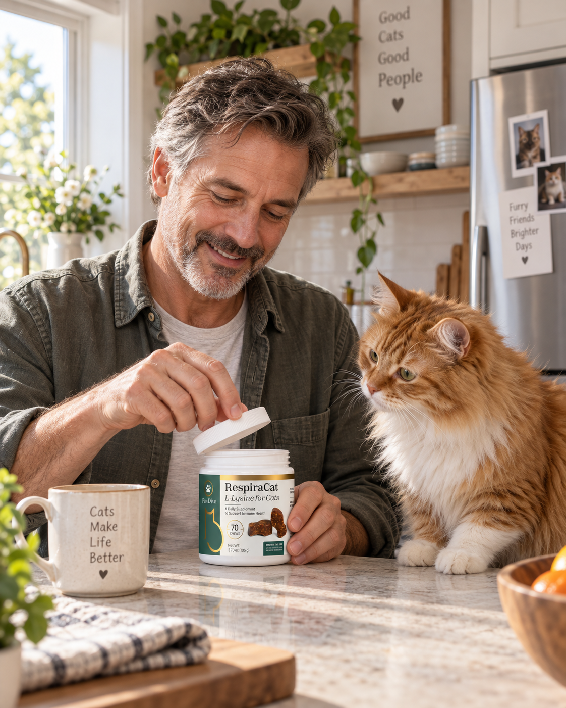 RespiraCat L-Lysine for Cats – 250 mg Soft Chews for Immune & Respiratory Health