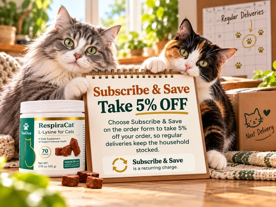 A RespiraCat jar on a kitchen shelf