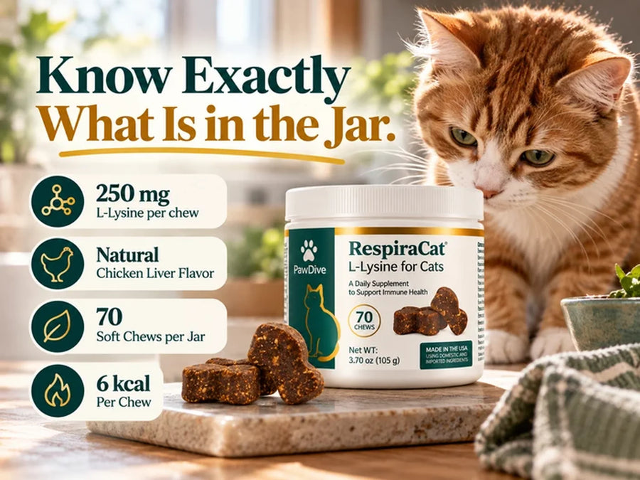The RespiraCat jar label