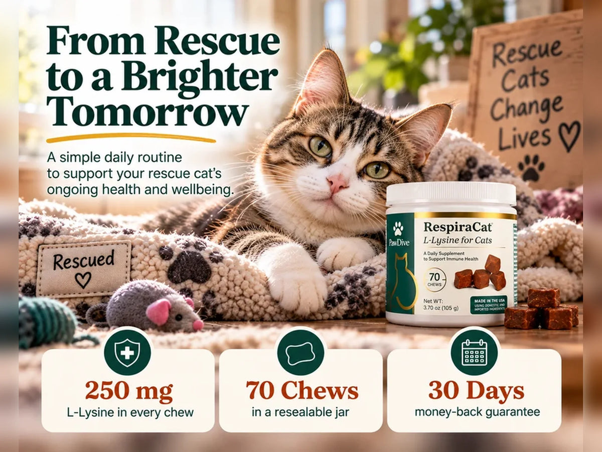 RespiraCat L-Lysine soft chews for cats