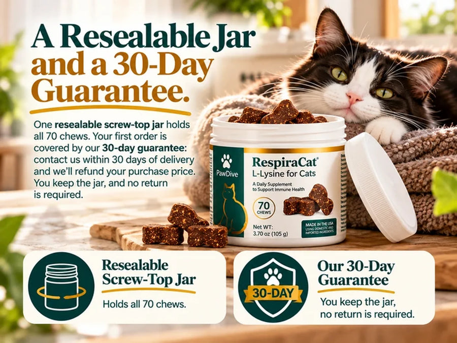The RespiraCat jar with its lid resealed