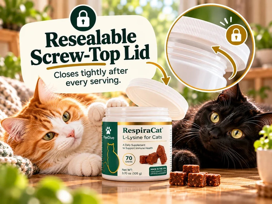 The RespiraCat jar lid being resealed