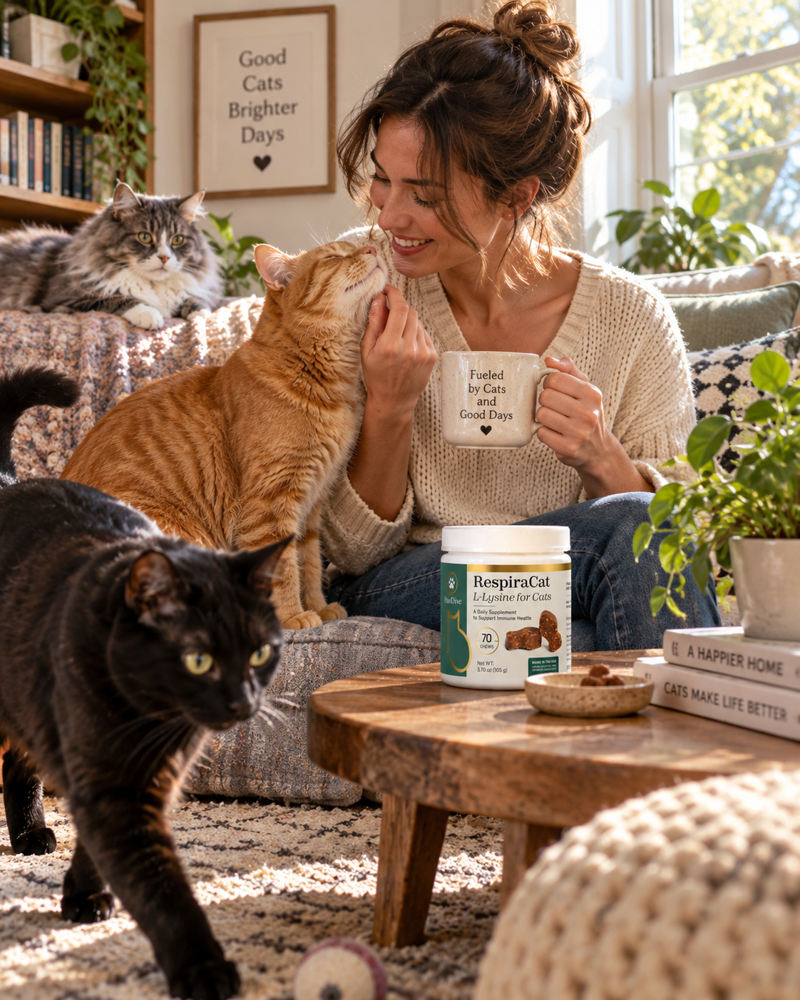 RespiraCat L-Lysine for Cats – 250 mg Soft Chews for Immune & Respiratory Health